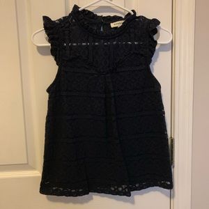 Lace High Collar Tank Top